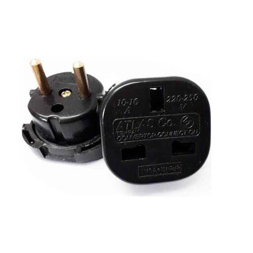 تبدیل برق 3 به 2 برند اطلس رنگ سیاه